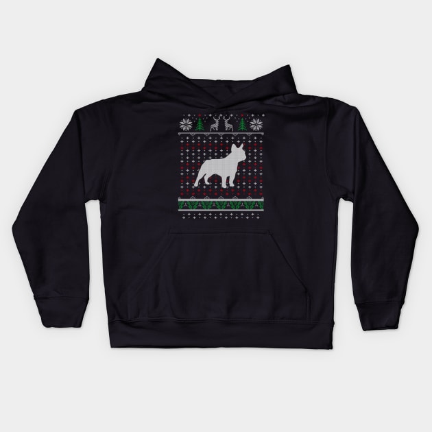 French Bulldog Ugly Christmas Sweater Gift For Dog Lover Kids Hoodie by uglygiftideas